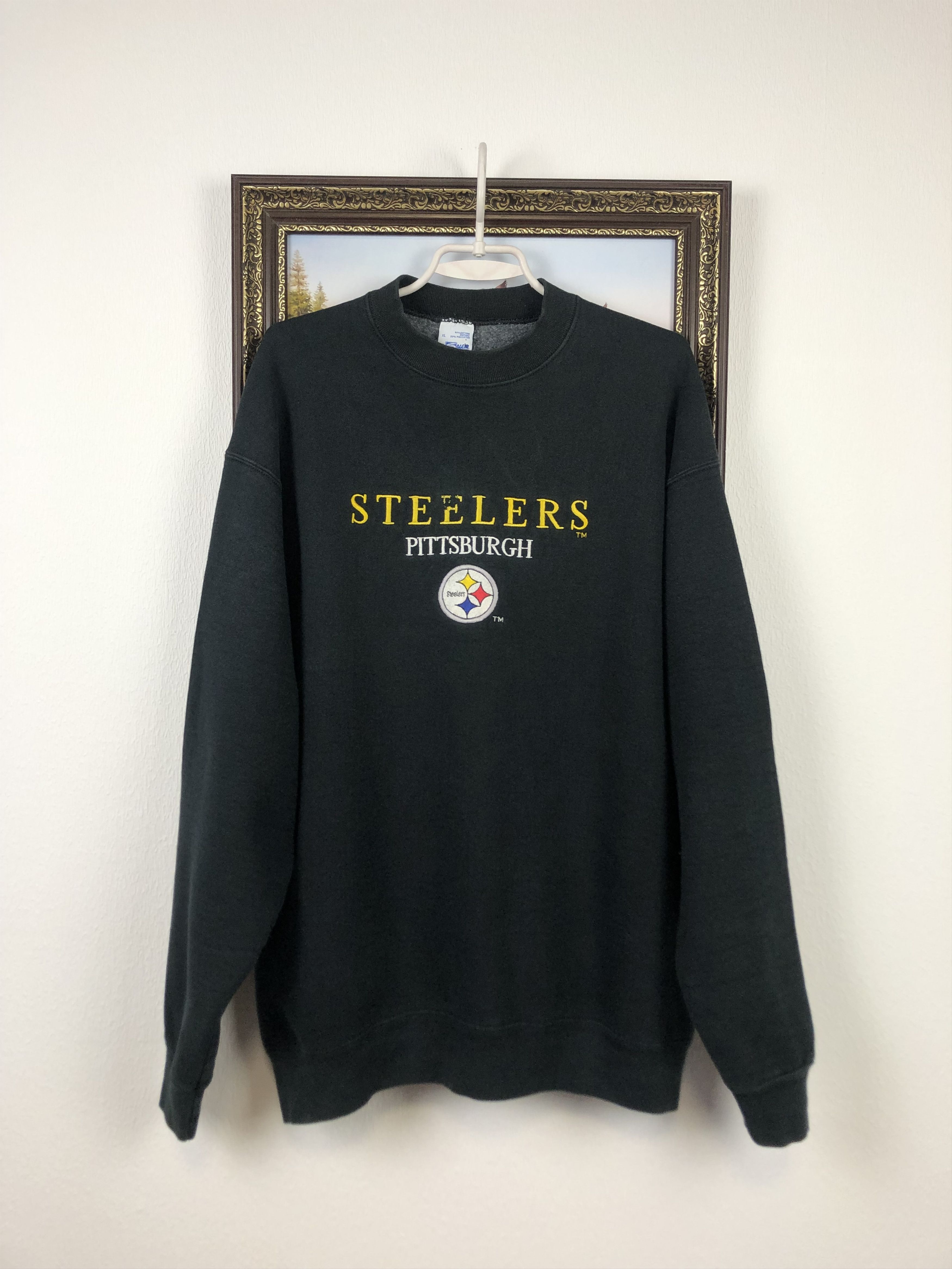 Vintage Vintage 90s Pittsburgh Steelers Crewneck Sweatshirt Rare Size US XL / EU 56 / 4 - 1 Thumbnail