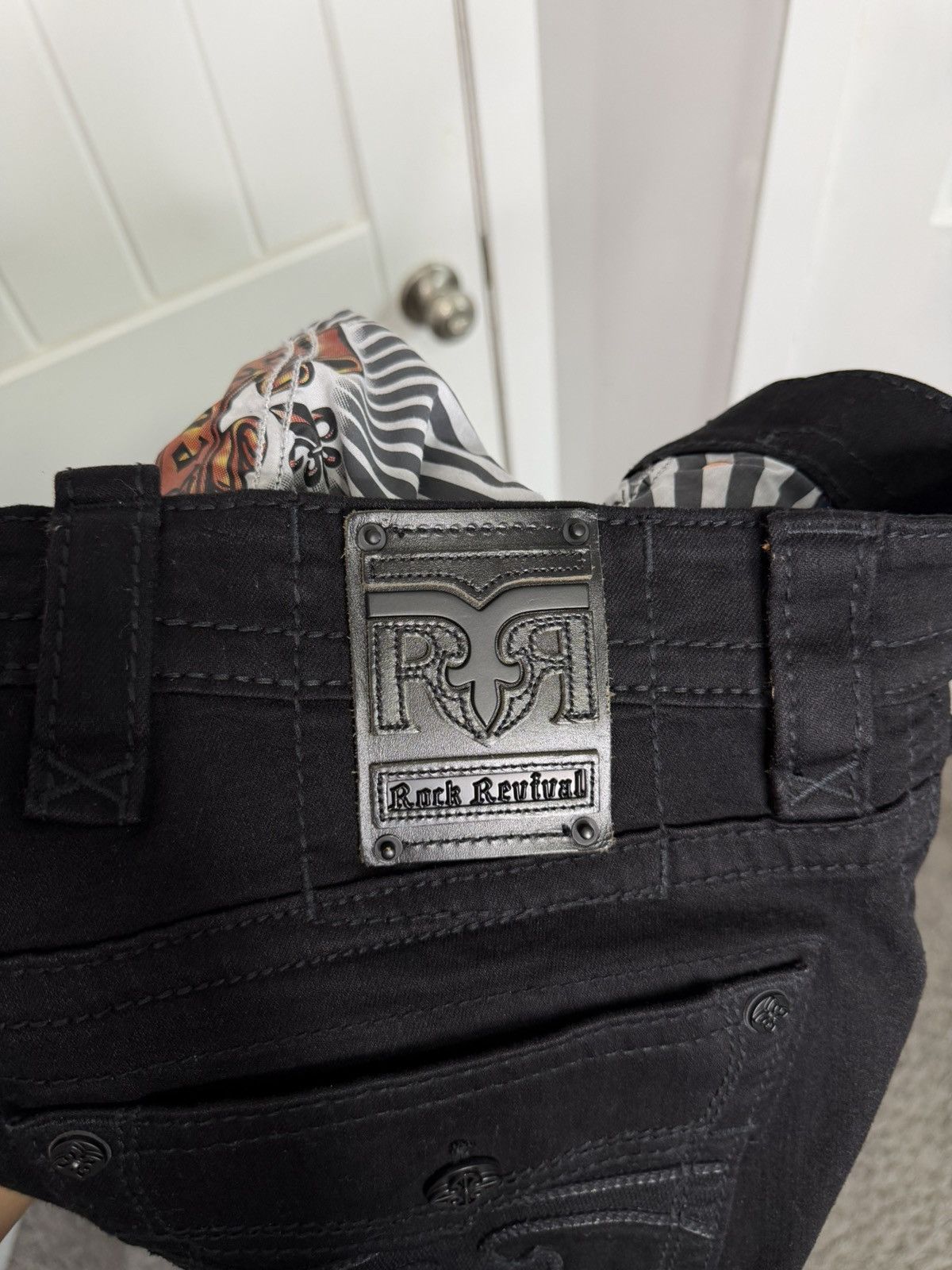 Rock Revival Rock Revival Arther B200R Boot Cut Jeans Size/33 Black Size US 33 - 10 Thumbnail