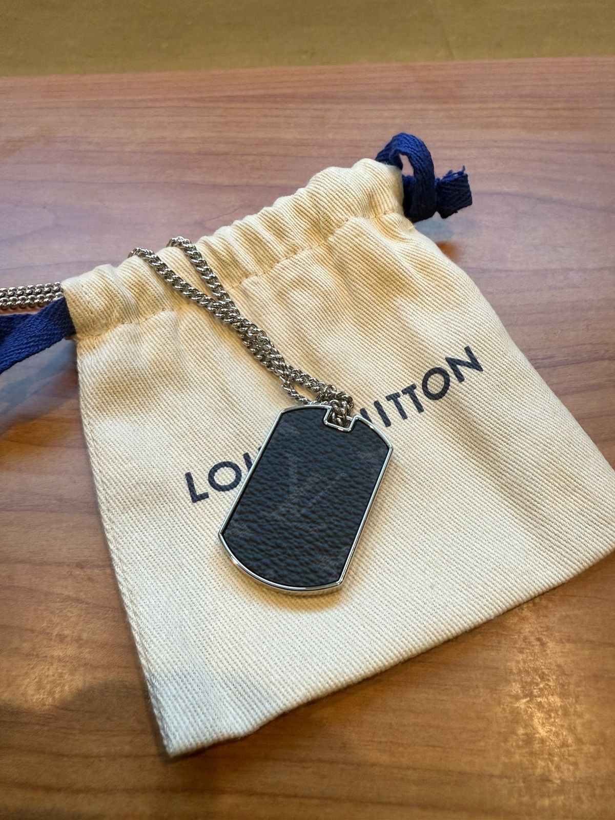 Louis Vuitton Louis Vuitton Silver Eclipse Locket Necklace Size ONE SIZE - 5 Thumbnail
