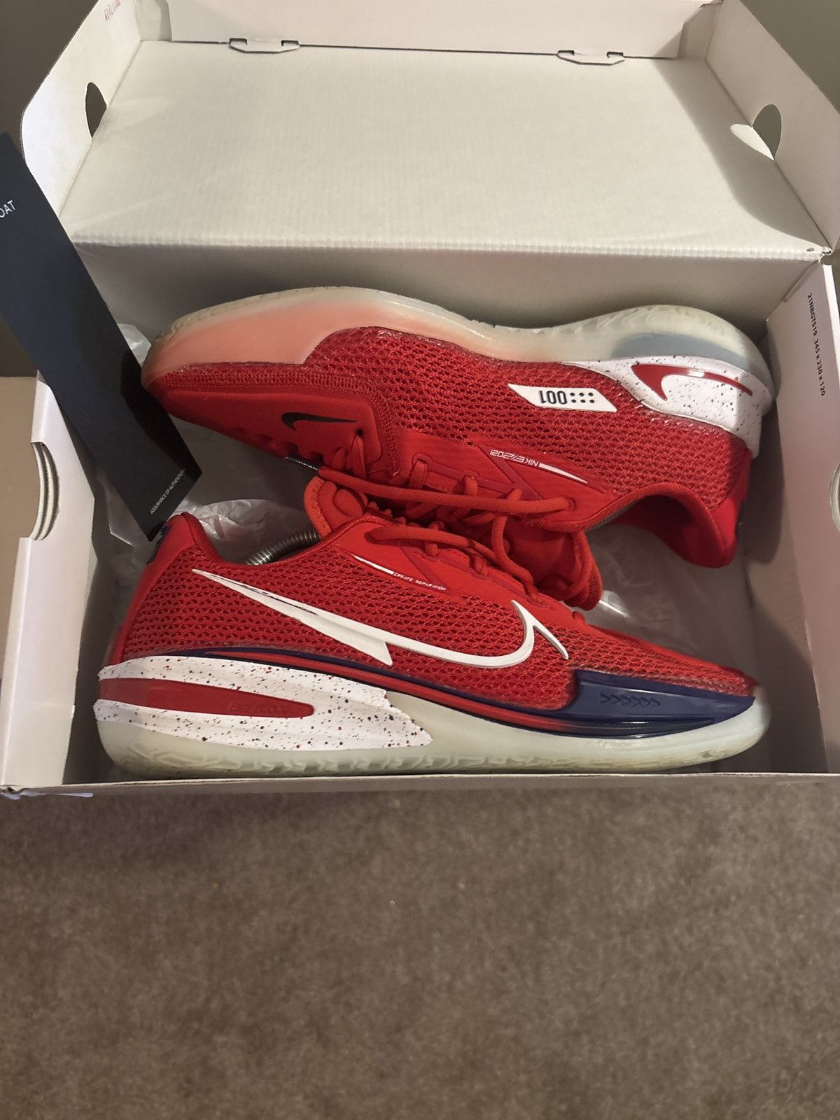 Nike Air Zoom GT Cut ‘Team USA’ Size US 11 / EU 44 - 2 Thumbnail