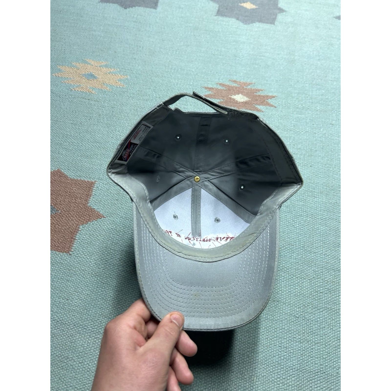 Vintage VINTAGE strapback hat cap Steve Helton flint river boys country bluegrass music Mens Adjustable Gray Baseball Cap Size ONE SIZE - 5 Thumbnail