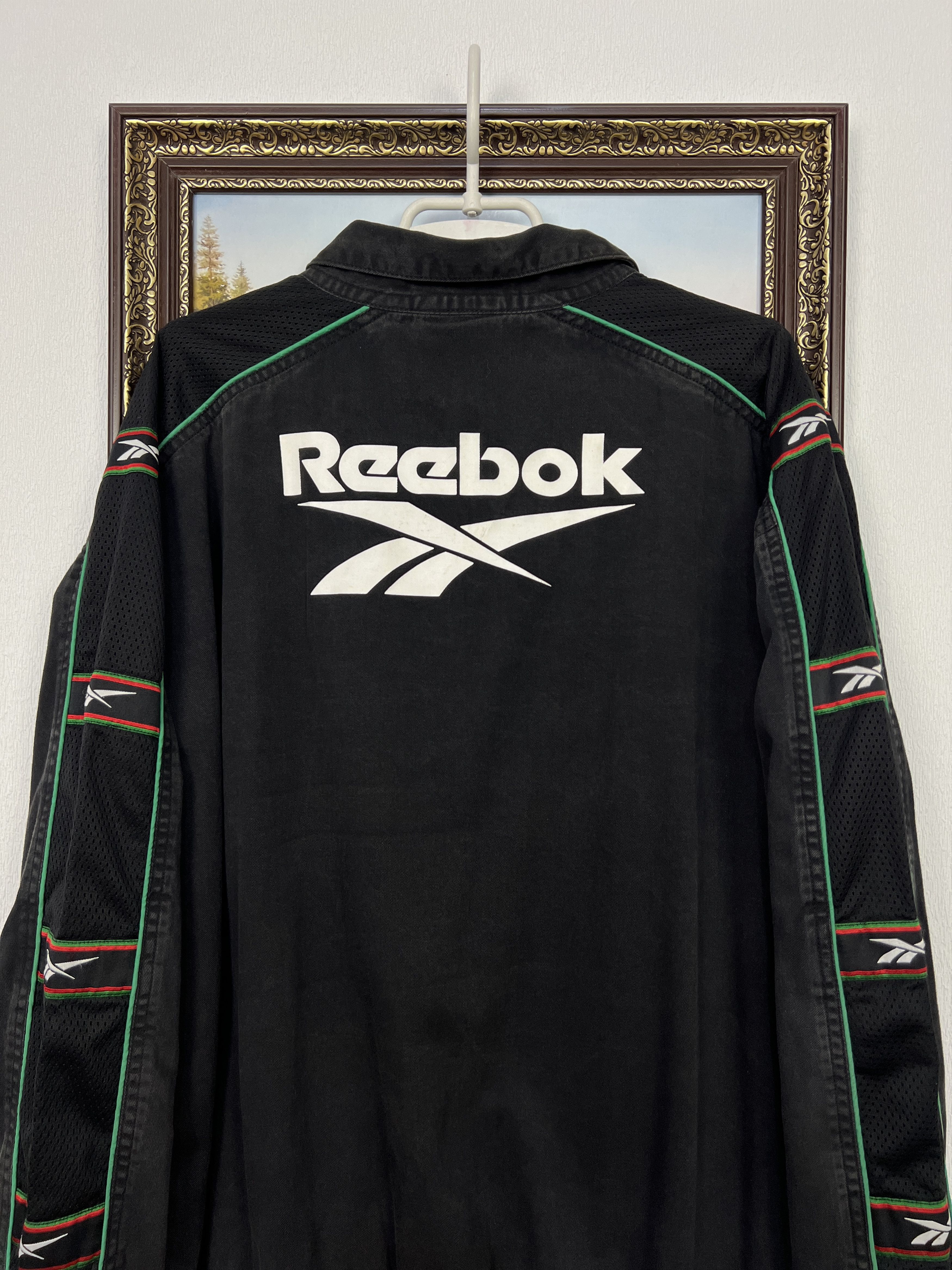 Vintage 90's Reebok Wales Rugby Union Sweatshirt Black Mens