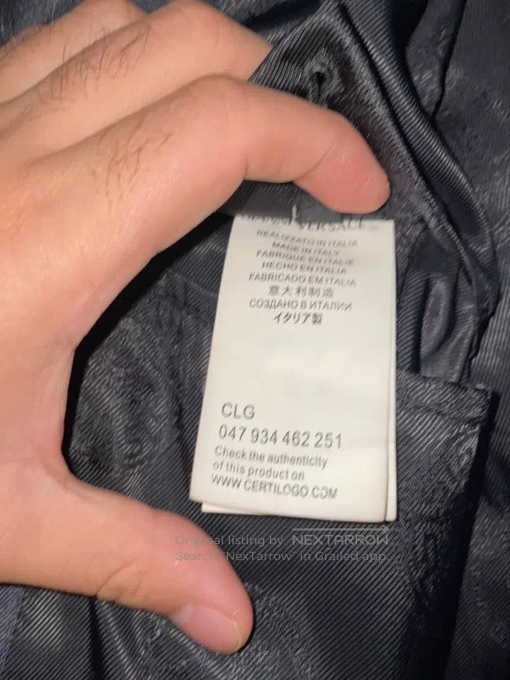 Versace Versace Baseball cotton suit Size US S / EU 44-46 / 1 - 6 Thumbnail