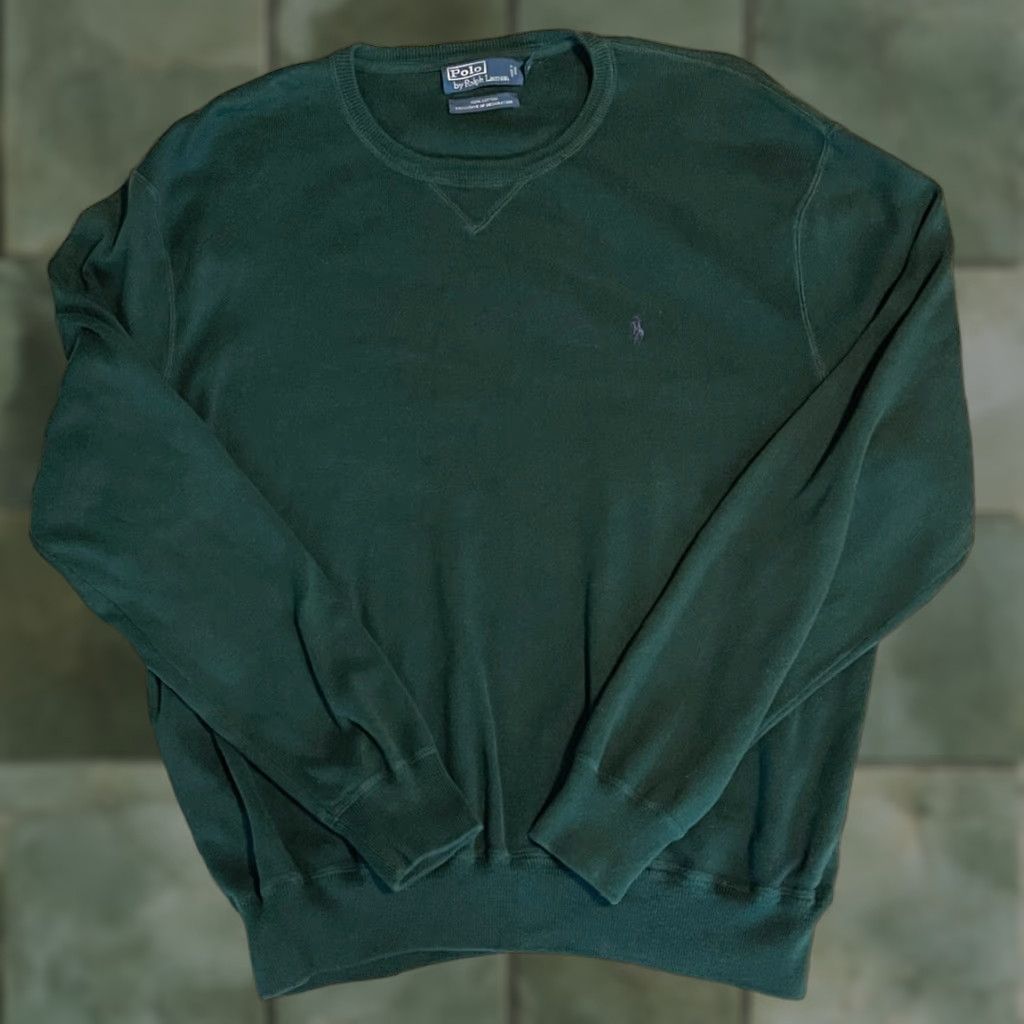 Polo Ralph Lauren Polo Ralph Lauren Sweater Shirt Men XXL Green Long Sleeve Crew Neck 100% Cotton Embroidered Logo Knit Pullover Size US XXL / EU 58 / 5 - 1 Thumbnail