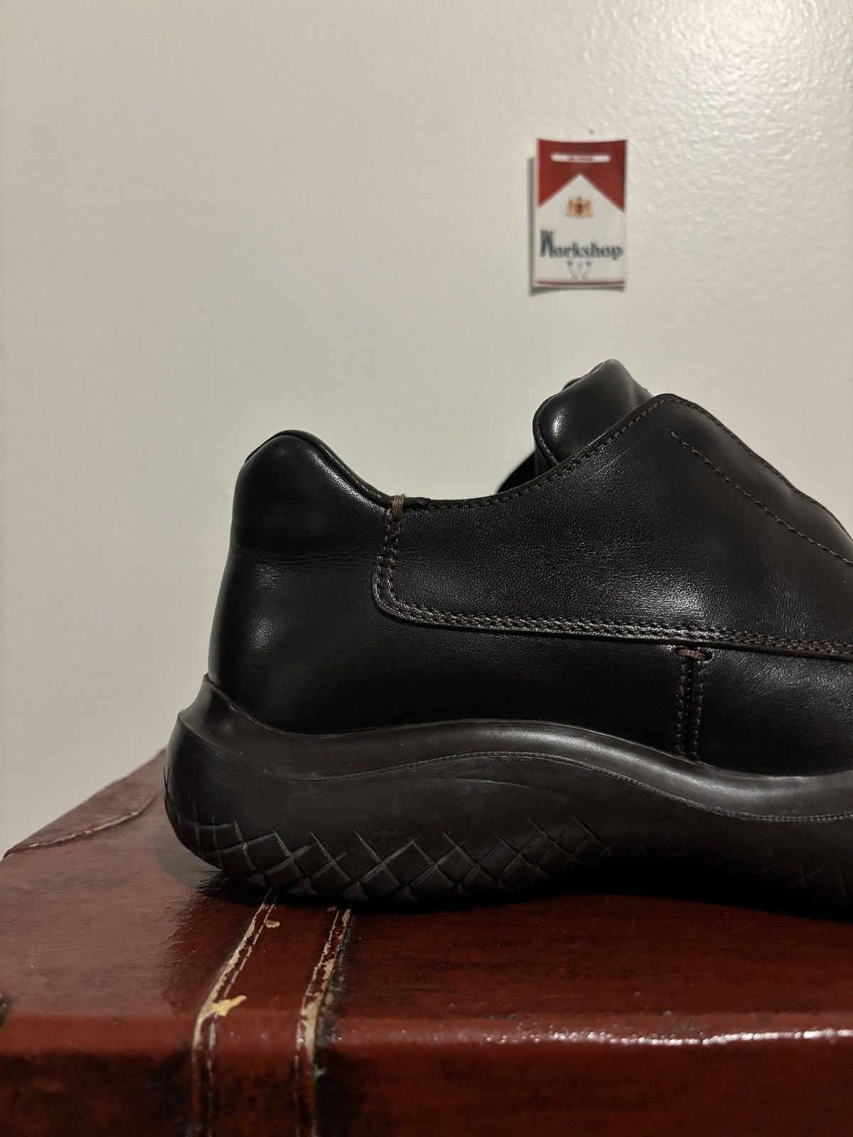 Prada Brown FW1999 Prada Square Toe Derby Vibram Sole Loafers Size US 9.5 / EU 42-43 - 13 Thumbnail