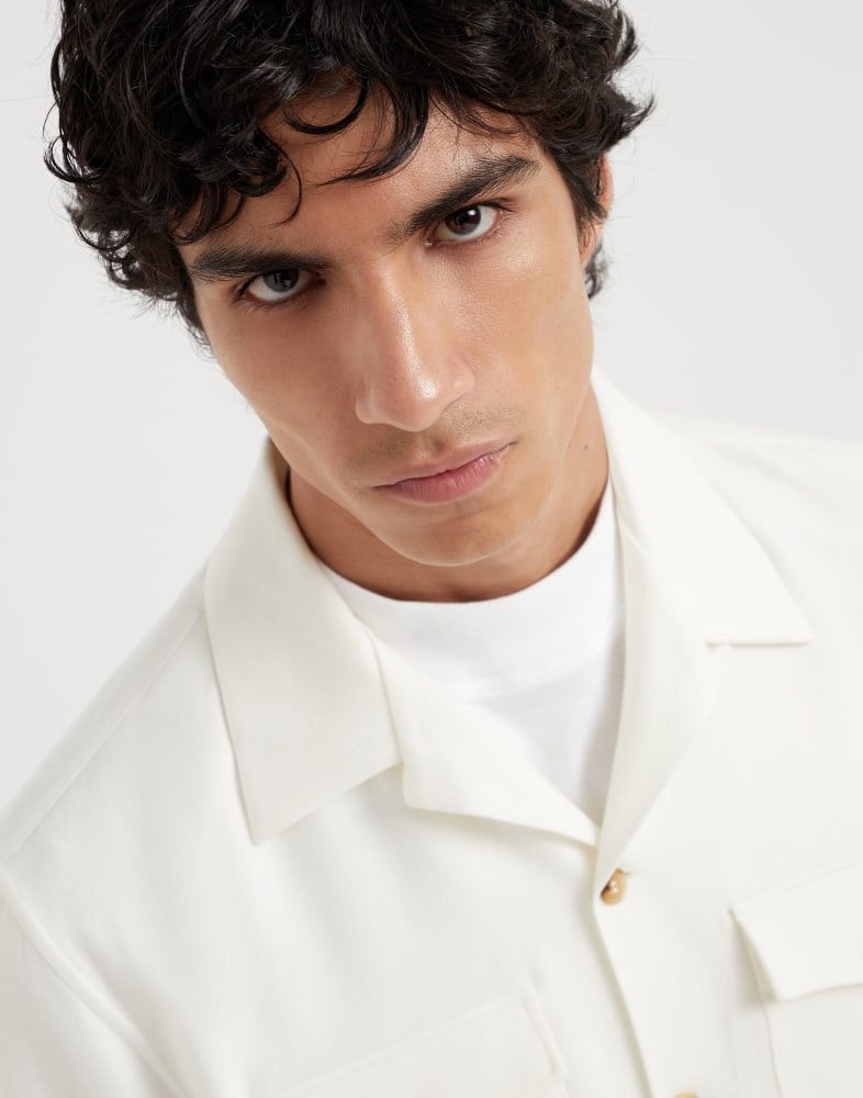 Brunello Cucinelli o1w1db10925 Shirt in White Size US M / EU 48-50 / 2 - 2 Thumbnail