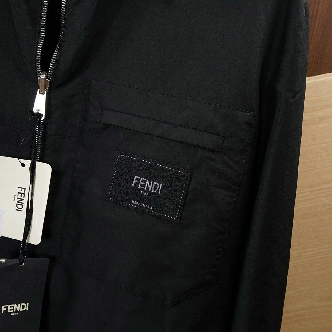 Fendi Fendi Reversible Cotton Jacket with Nylon Fill Size US L / EU 52-54 / 3 - 5 Thumbnail
