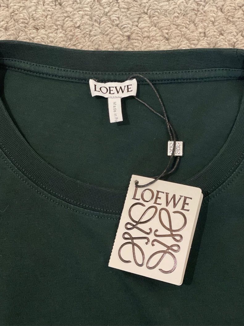 Loewe LOEWE Green and grey limited edition embroidered logo shor Size M / US 6-8 / IT 42-44 - 2 Thumbnail