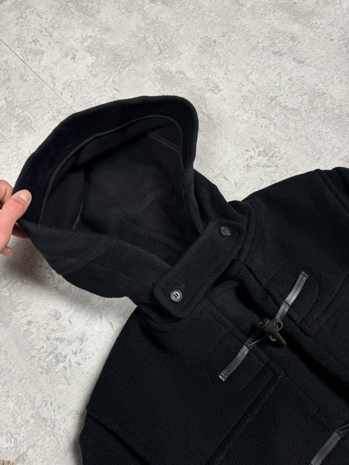 Burberry Burberry London Wool Duffle Coat Black Toggle Hooded Jacket Size US L / EU 52-54 / 3 - 8 Thumbnail