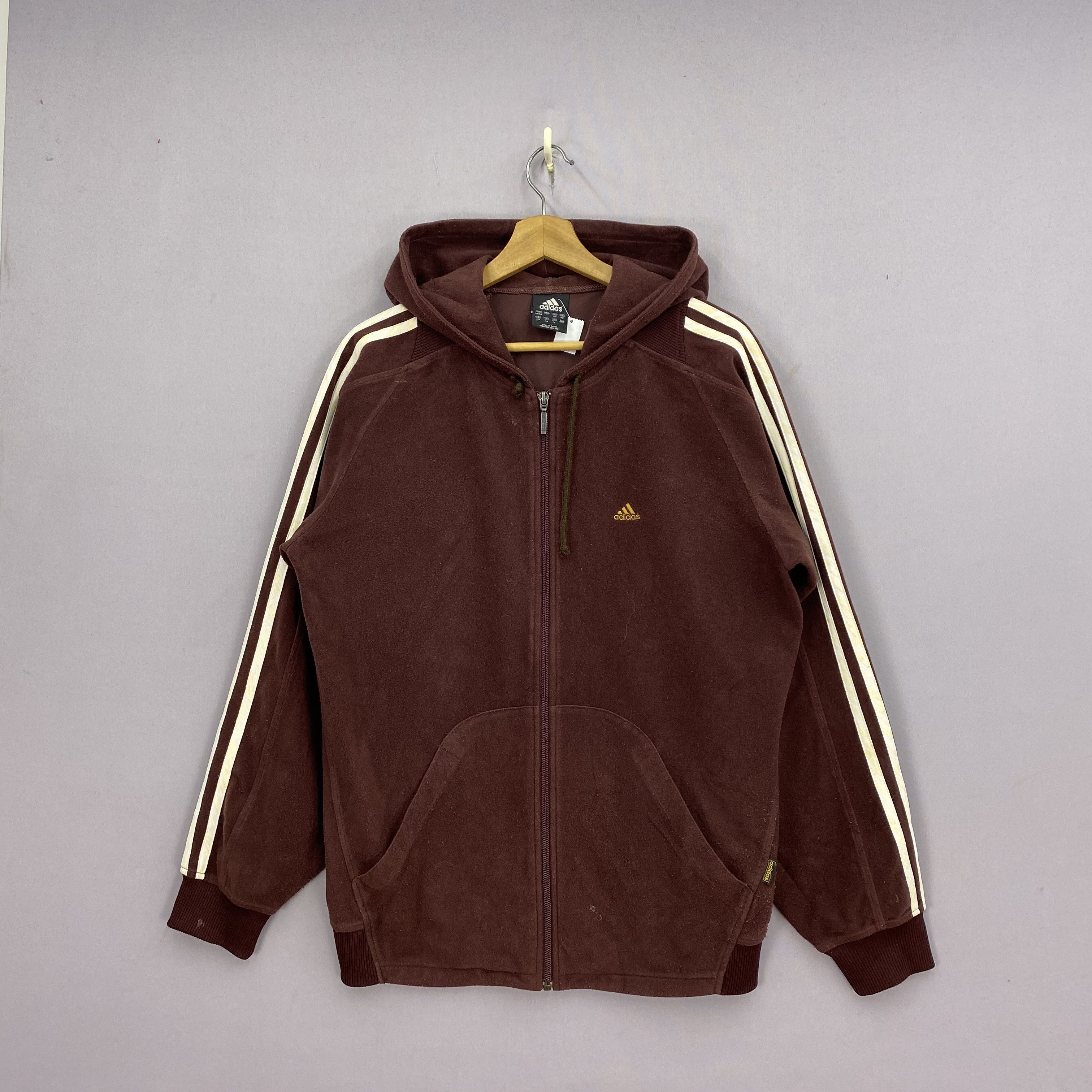 Adidas Vintage Y2K Adidas Sweater Zipper Hoodie Sweatshirt Size US M / EU 48-50 / 2 - 1 Thumbnail