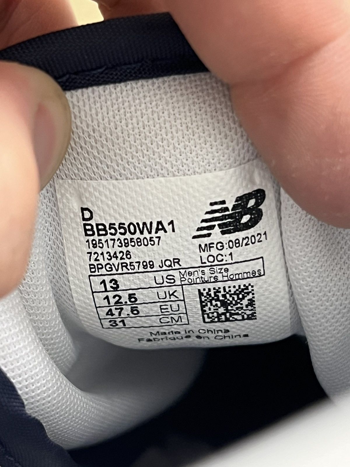 New Balance New Balance 550 White Navy Size 13 Size US 13 / EU 46 - 7 Thumbnail