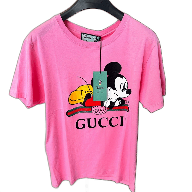 Gucci Gucci Disney Pink Mickey Mouse TShirt-2505 Size S / US 4 / IT 40 - 1 Thumbnail
