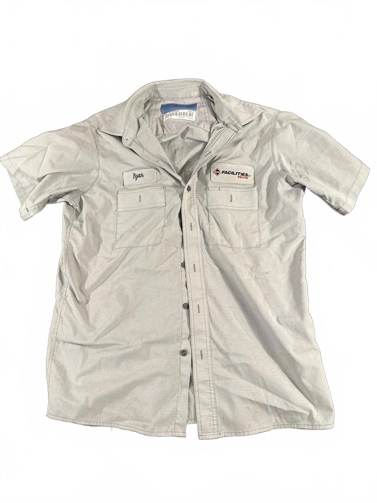 Cintas [2x] Cintas Men's Large White Comfort-Flex Work Shirts Size US L / EU 52-54 / 3 - 1 Thumbnail