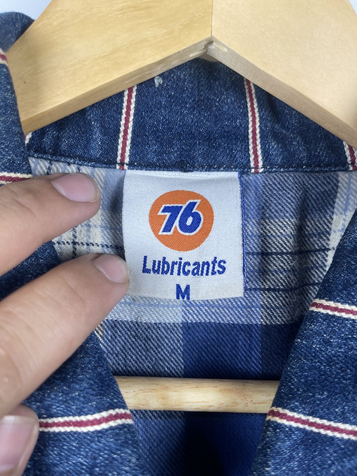 Union LA × Vintage Vintage 76 Lubricants Selvedge Zipper Denim Jacket Size US M / EU 48-50 / 2 - 5 Thumbnail