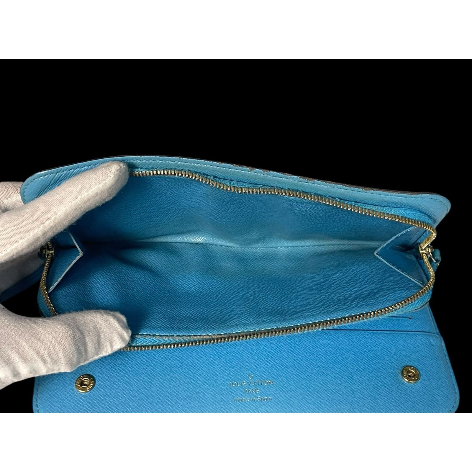 Louis Vuitton Rare Louis Vuitton Sky Blue Brown Monogram Insolite Wallet Size ONE SIZE - 16 Thumbnail