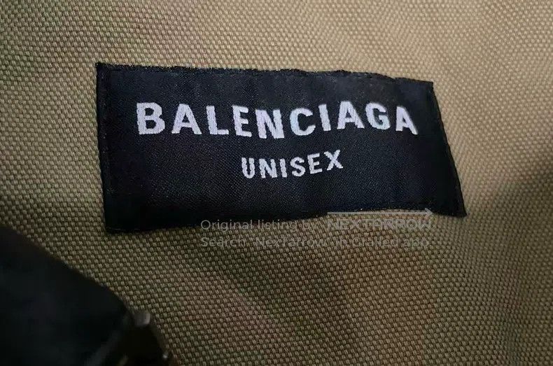 Balenciaga Balenciaga Leather Collar Double B Carhartt Washed Jacket Size US L / EU 52-54 / 3 - 3 Thumbnail