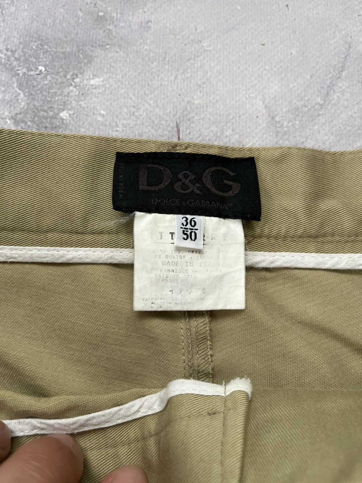 Dolce & Gabbana Vintage Dolce & Gabbana Baggy Work Pants Beige Size US 32 / EU 48 - 6 Thumbnail