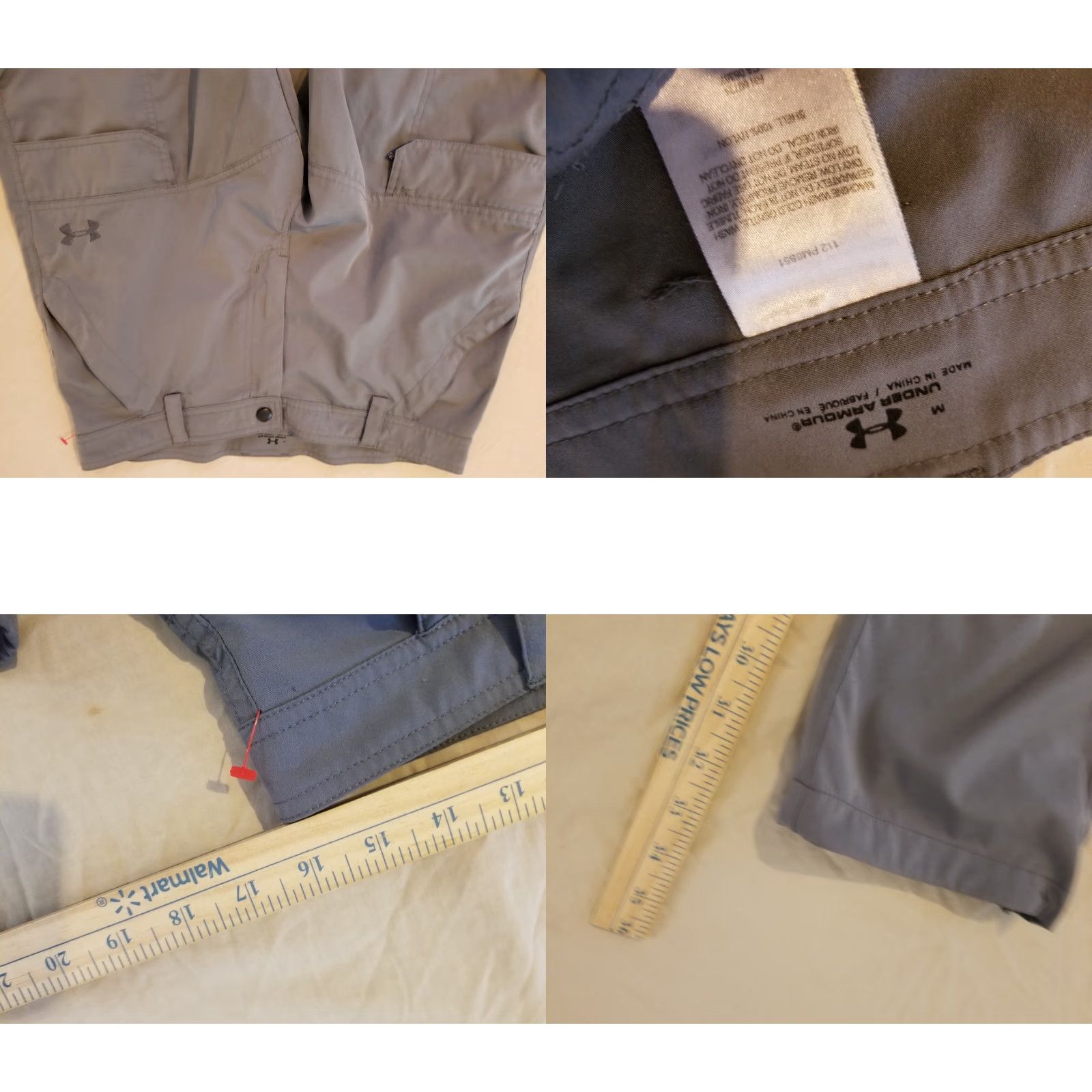 Under Armour Mens Under Armour Convertible Pants M Medium Grey Hiking Outdoor Khakis Mens Size US 31 - 8 Thumbnail