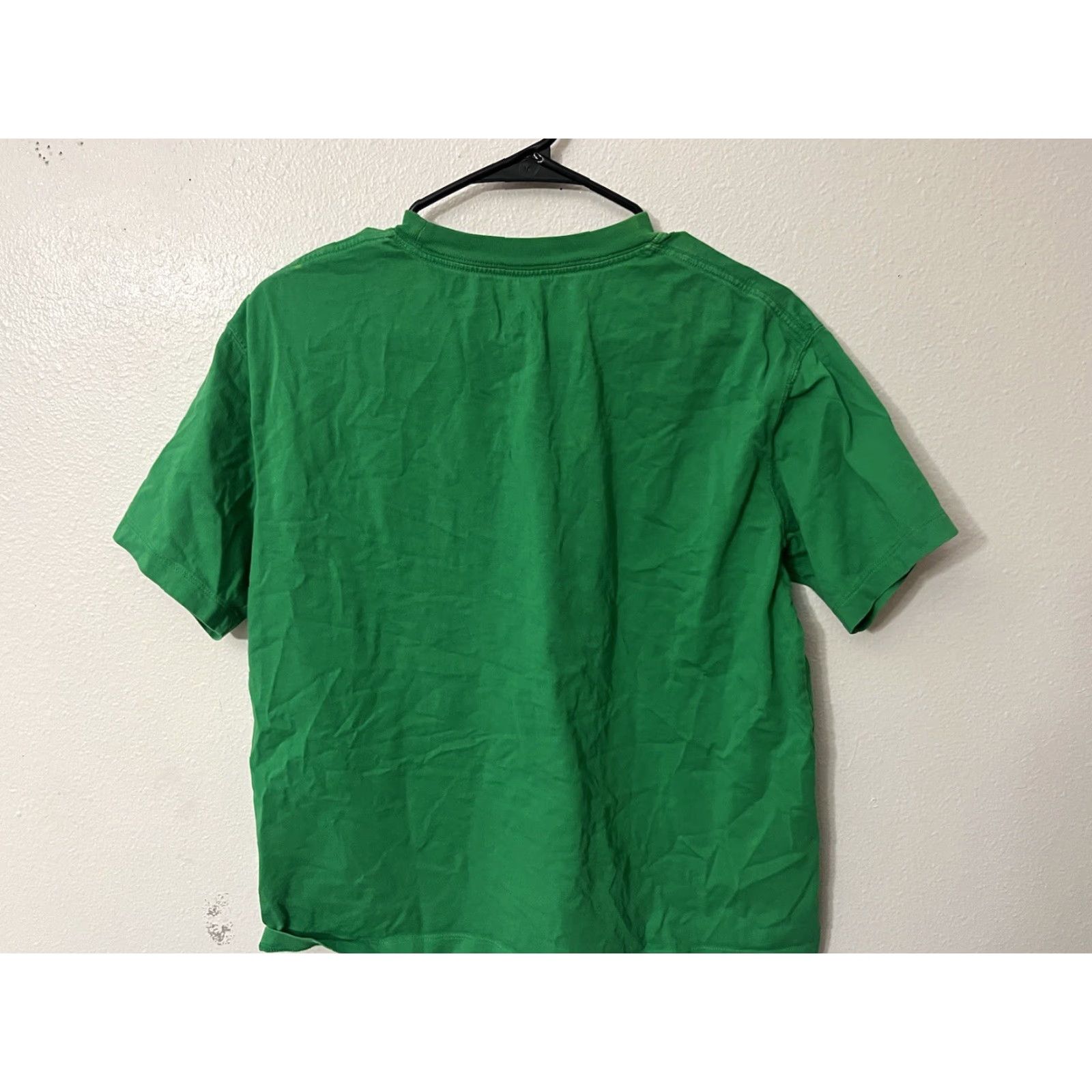 Essentials Essentials Women's Green T-Shirt Crew Neck Size M Casual 100% Cotton Short Sleeve Metal Size M / US 6-8 / IT 42-44 - 3 Thumbnail