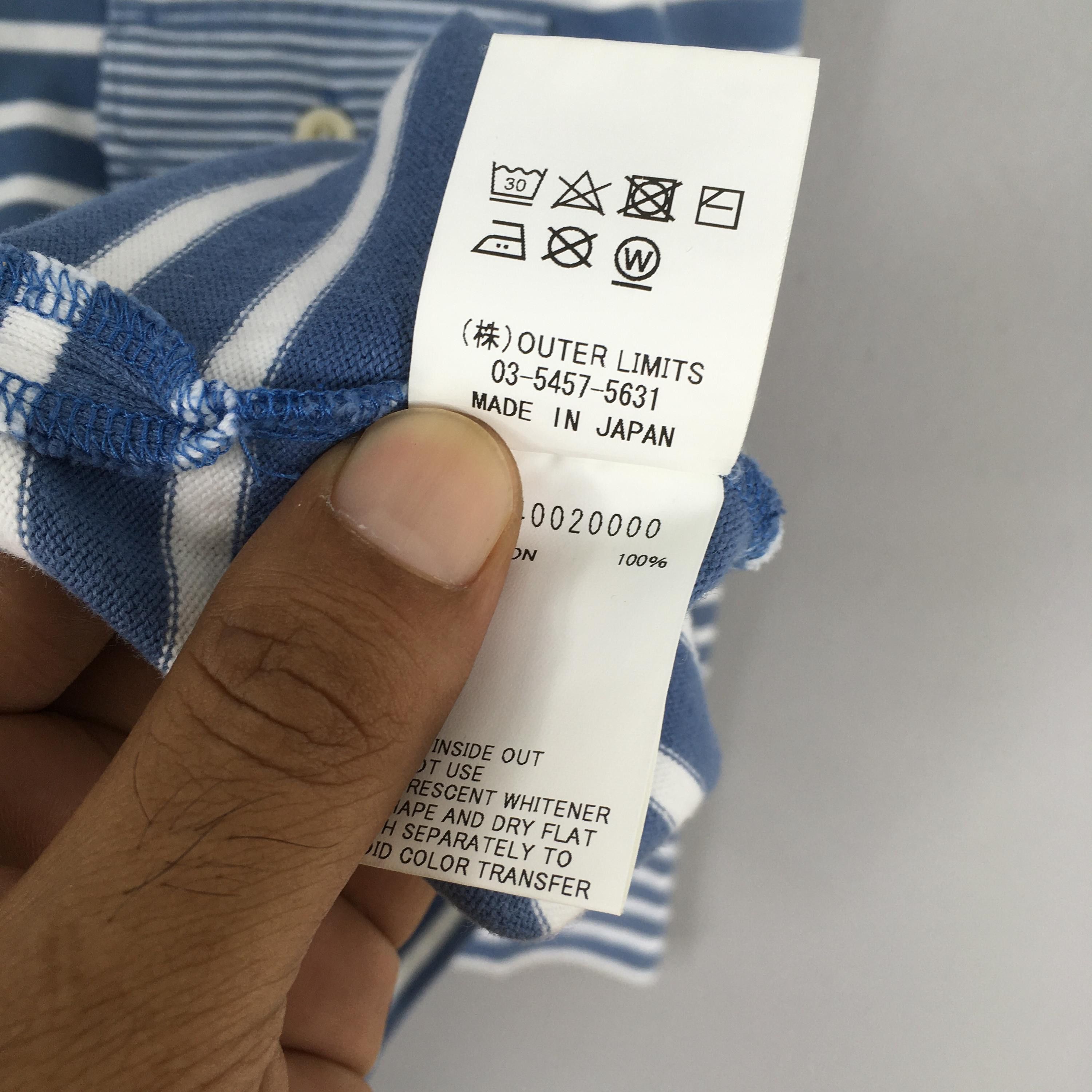Nigel Cabourn Vintage 90s Nigel Cabourn Striped Blue Shirt Medium Size US M / EU 48-50 / 2 - 7 Thumbnail