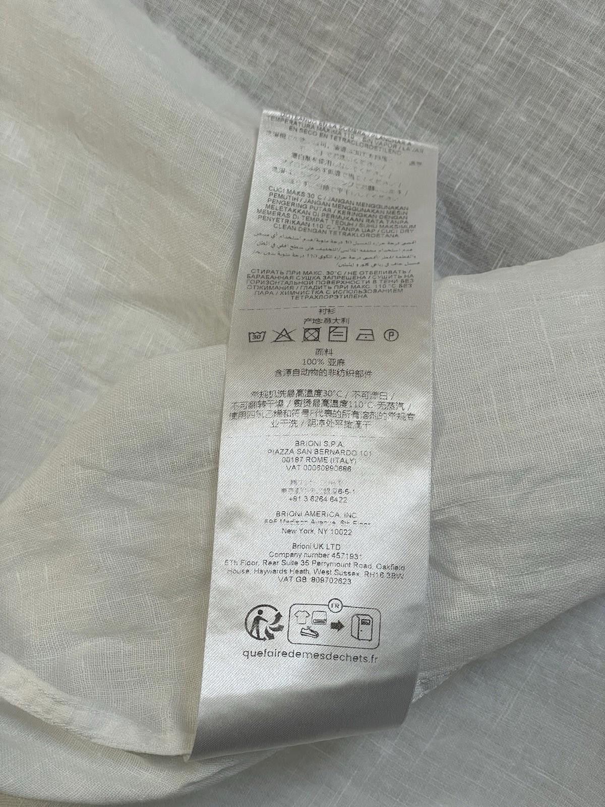 Brioni Brioni Linen Shirt — XXL — Current Season Size US XXL / EU 58 / 5 - 11 Thumbnail