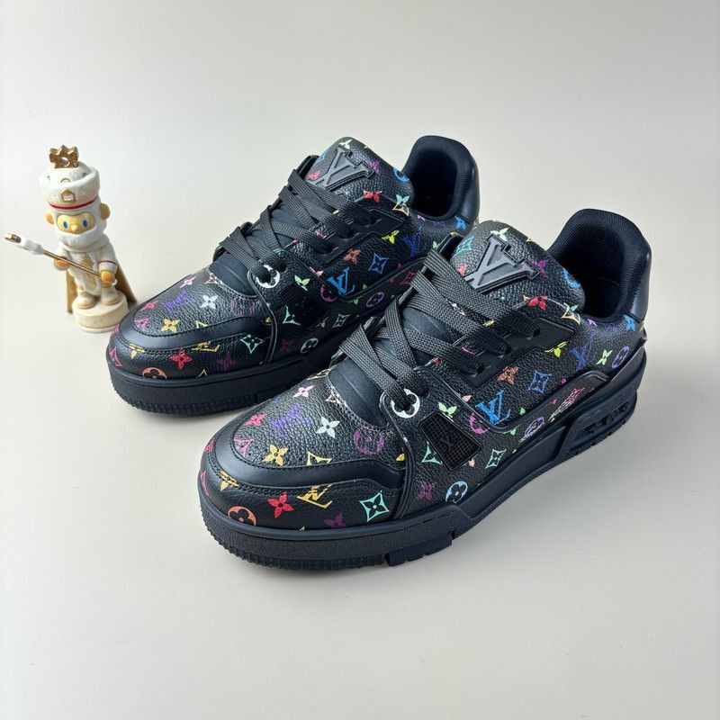 Louis Vuitton Takashi Murakami x Louis Vuitton Trainer Sneakers - Size US 8 / EU 41 - 1 Thumbnail