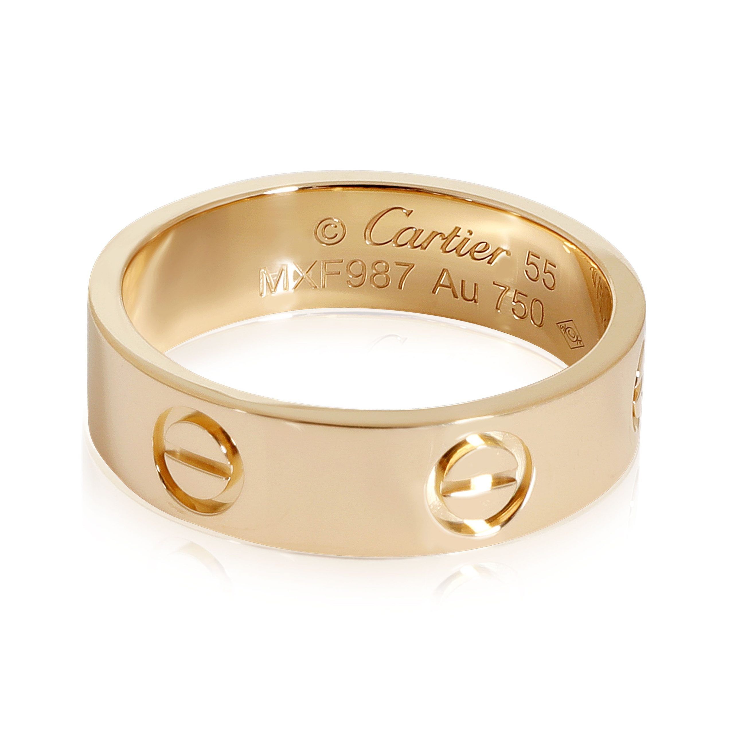Cartier Love Band in 18k Yellow Gold