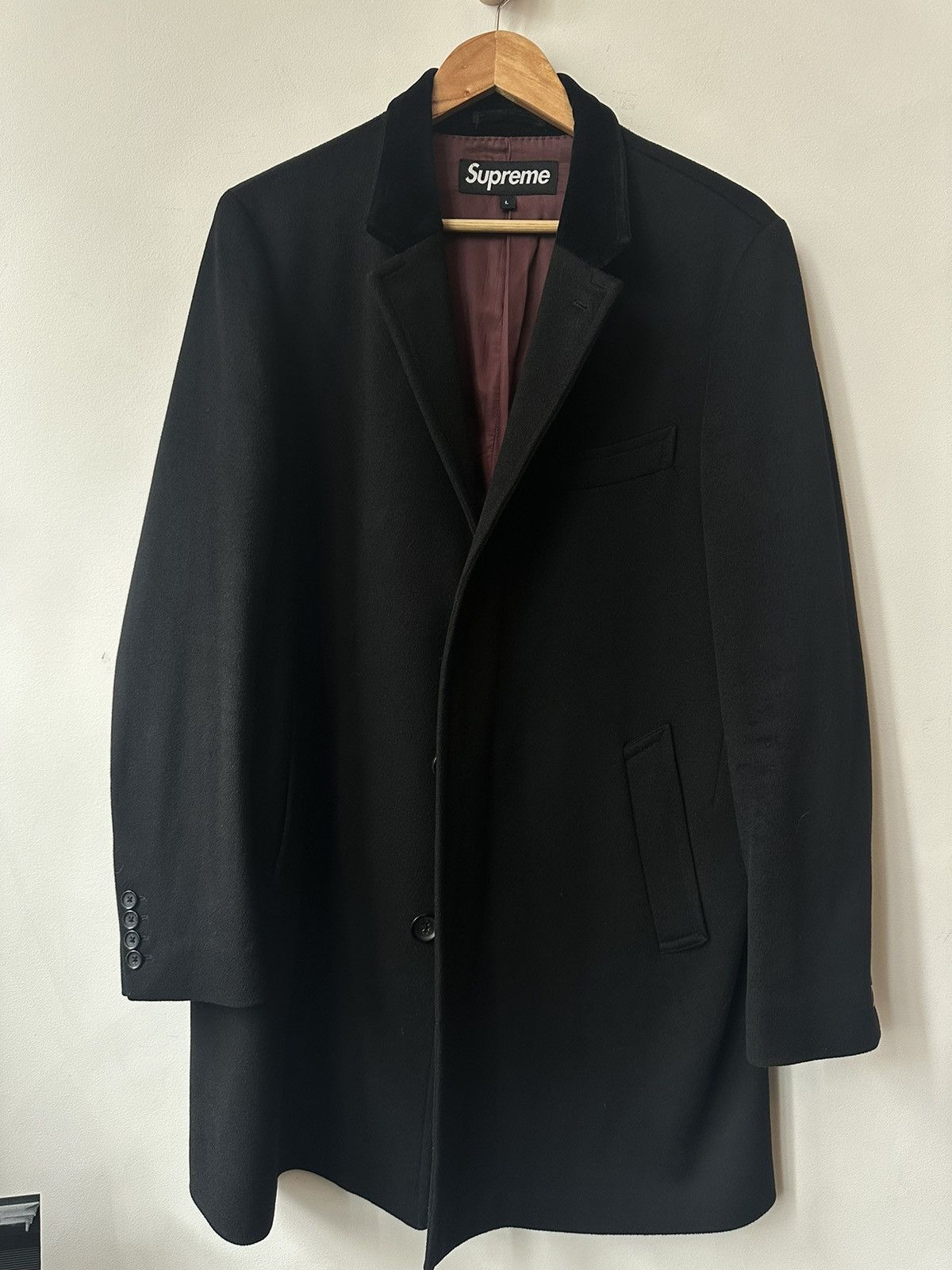 Supreme wool hot sale overcoat