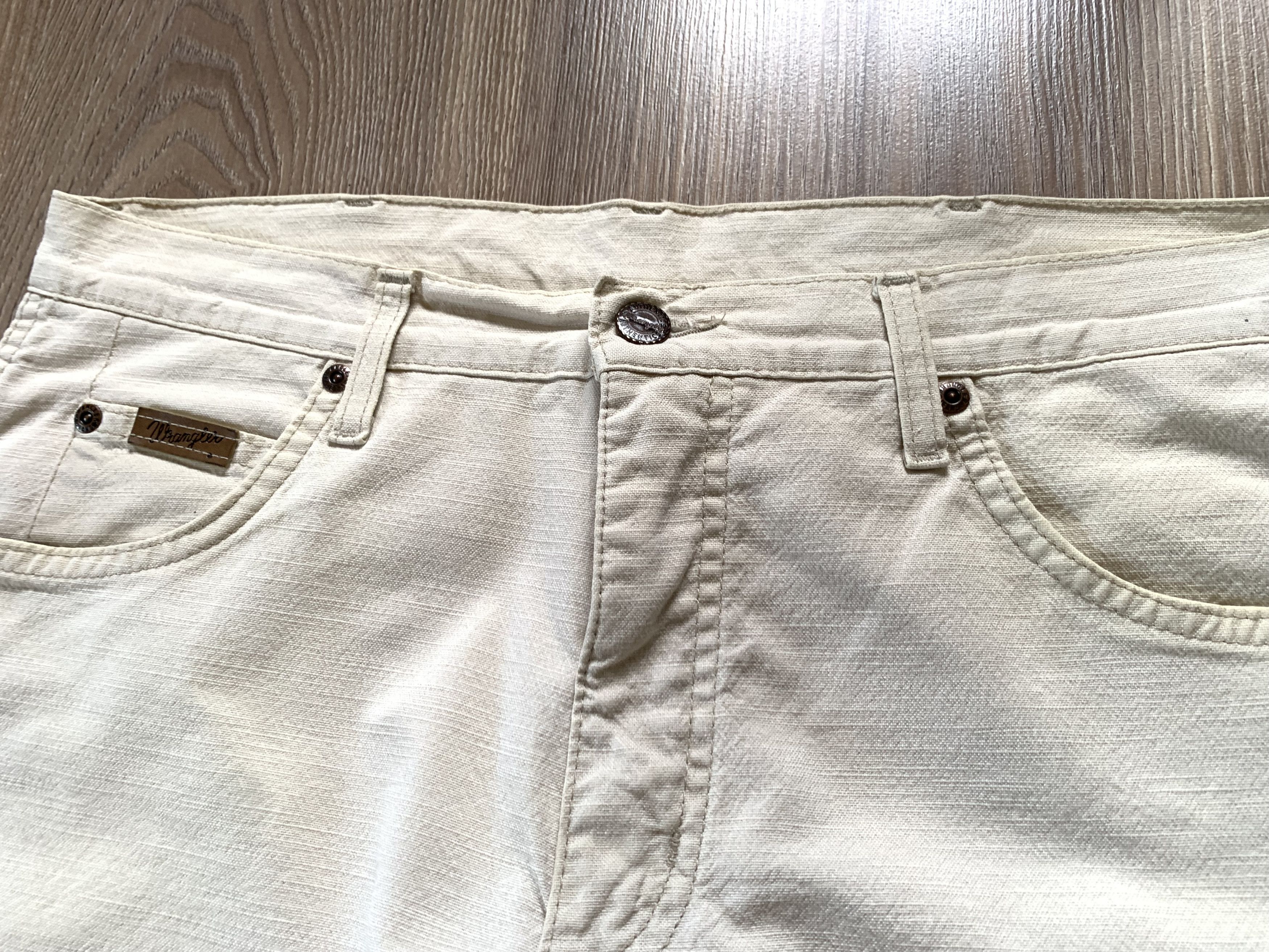 Vintage × Wrangler Wrangler Texas Stretch Vintage Beige Jeans Pants Size US 33 - 6 Thumbnail