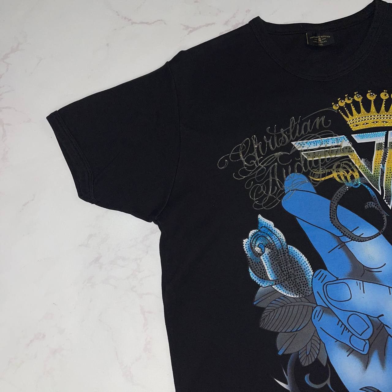 Christian Audigier Christian Audigier × Ed Hardy × Streetwear T-shirt Size XXL Size US XXL / EU 58 / 5 - 5 Thumbnail