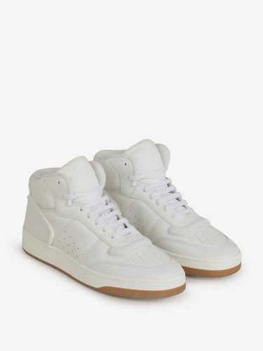 Saint Laurent Paris o1bcso1str1124 Sl/80 Mid Top Sneakers in White Size US 9 / IT 39 - 2 Thumbnail