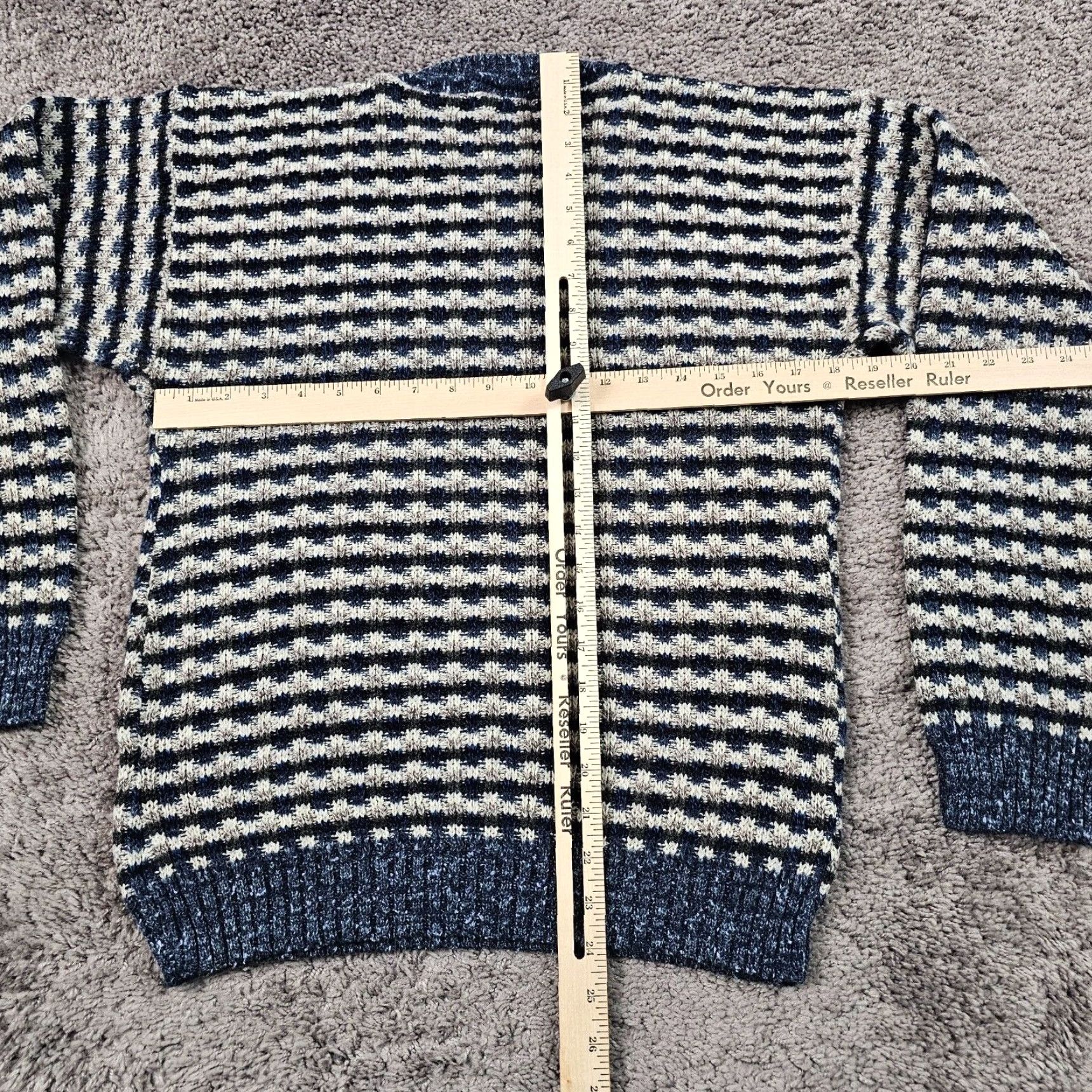 New Era VINTAGE New Era Knit Sweater Mens Large L Blue Plaid Crewneck 90s USA Size US L / EU 52-54 / 3 - 4 Thumbnail