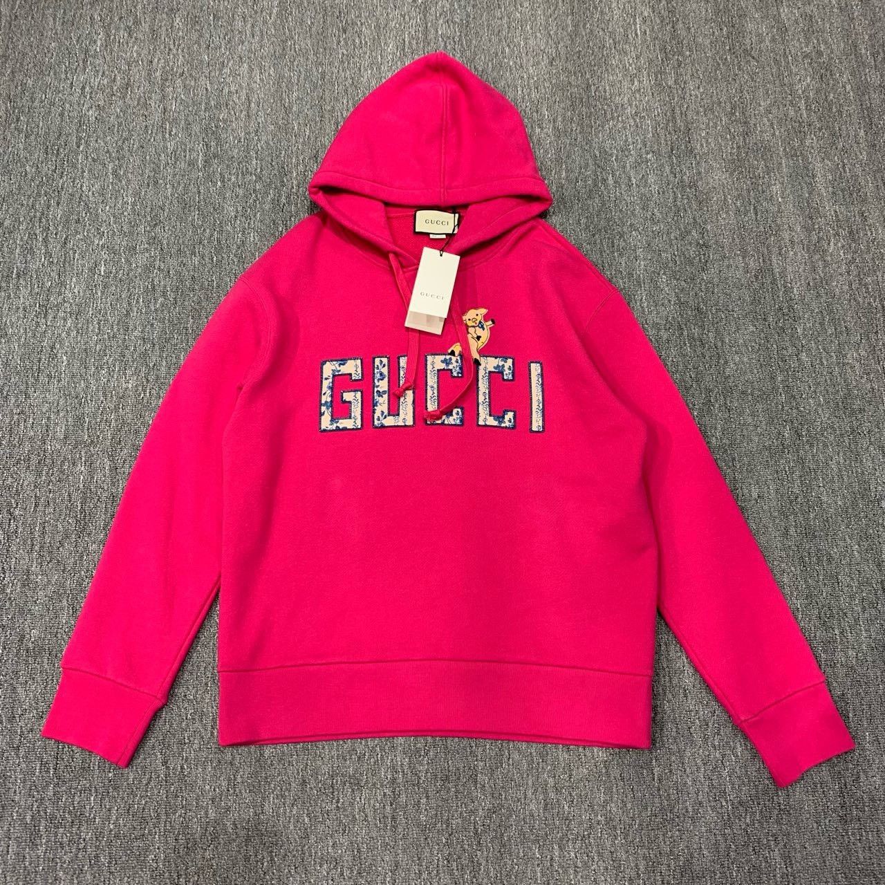 Gucci Gucci Pink Piggy Hoodie Sweatshirt 2501-Nextarrow Size US M / EU 48-50 / 2 - 1 Thumbnail