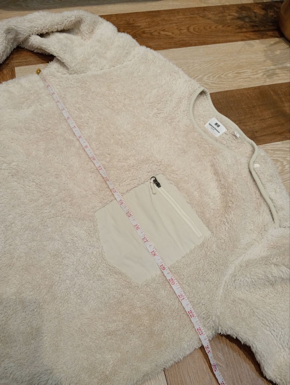 Engineered Garments × Uniqlo ENGINEERED GARMENTS DEEP PILE FLEECE PULLOVER - SIZE L CREAM Size US L / EU 52-54 / 3 - 10 Thumbnail
