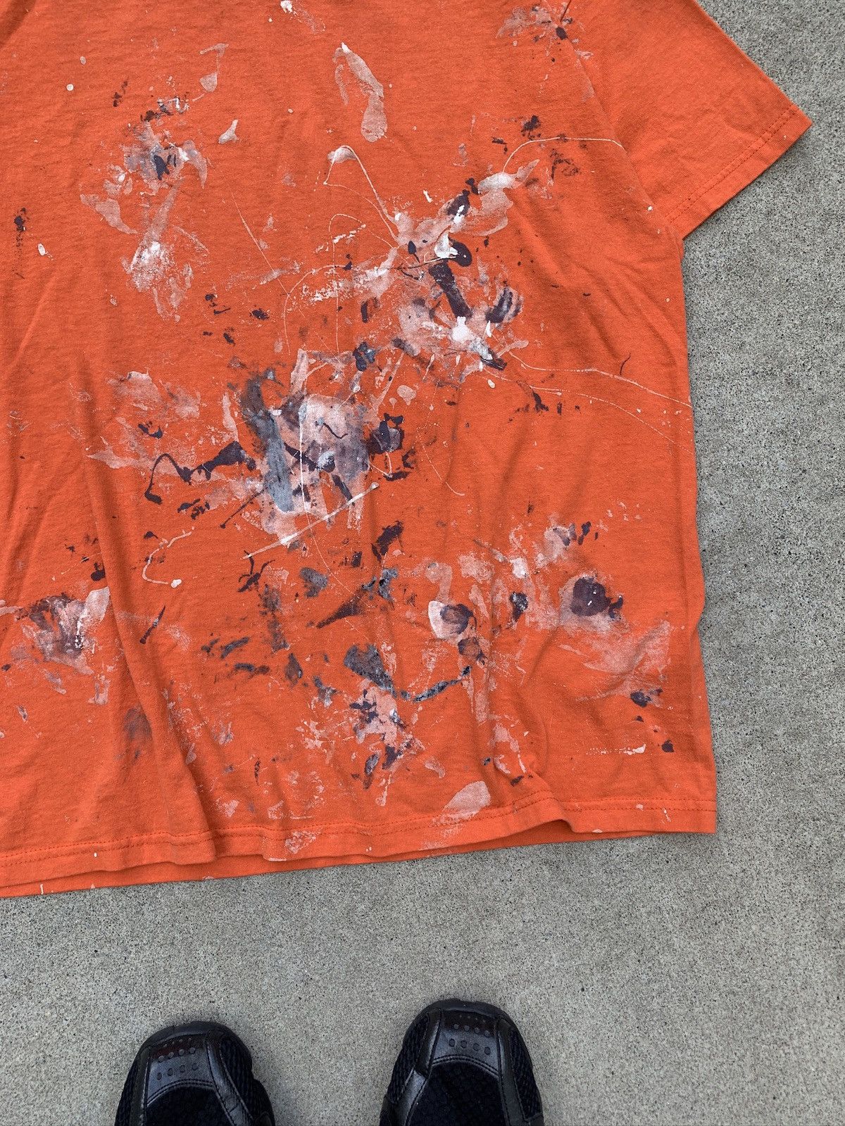Hanes Vintage Hanes Heavyweight Blank Orange Painters T-Shirt Size US L / EU 52-54 / 3 - 3 Thumbnail