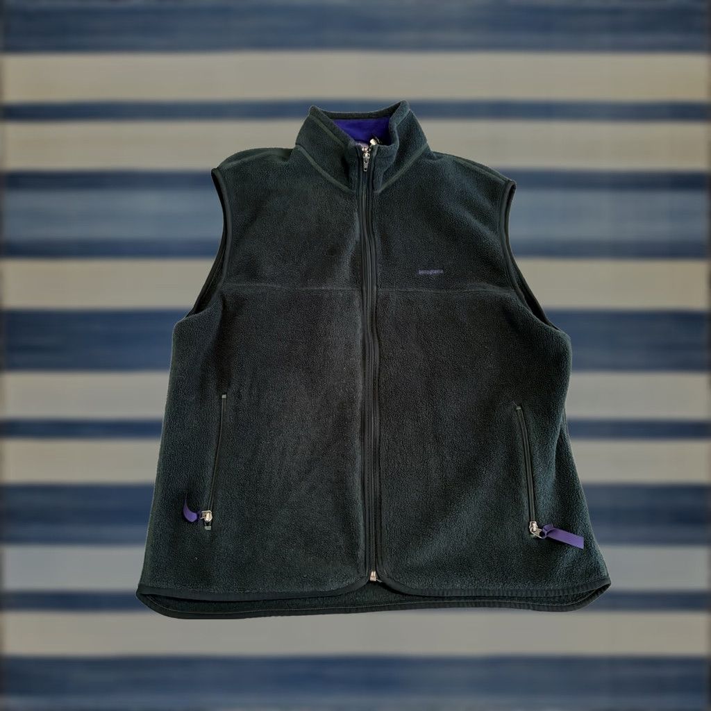Patagonia VINTAGE Patagonia Full Zip Vest Jacket Sweater Fleece Green Made in USA Large Mens L Green Full Zip Fleece Vest Patag… Size US L / EU 52-54 / 3 - 1 Thumbnail