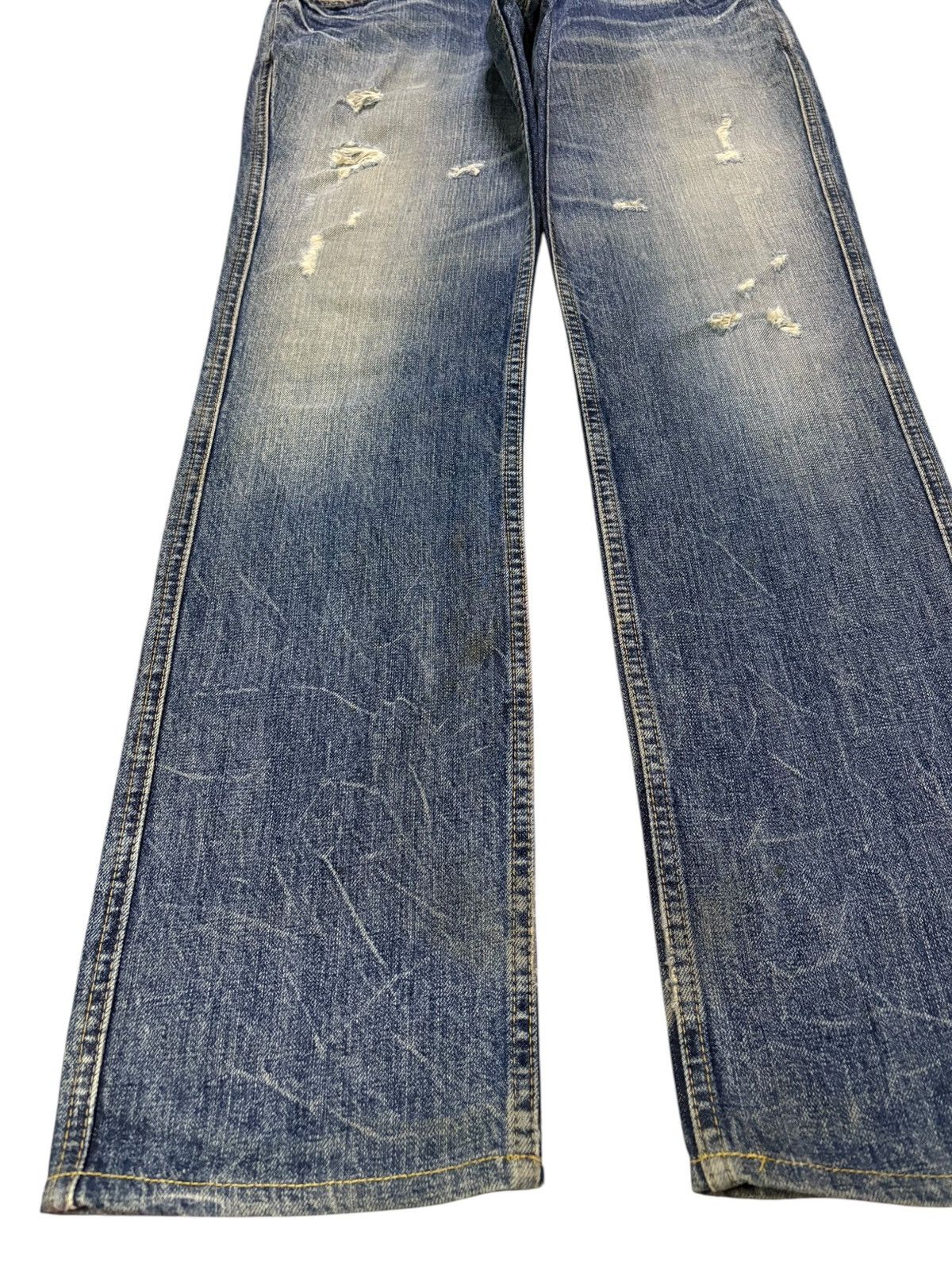Japanese Brand Vintage Japanese Brand Mud Wash Distressed Jeans Size US 32 / EU 48 - 6 Thumbnail