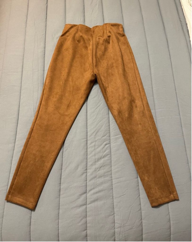 Loft LOFT | Faux Suede Leggings in Fresh Pumpernickel | Small Size 28" / US 6 / IT 42 - 2 Thumbnail