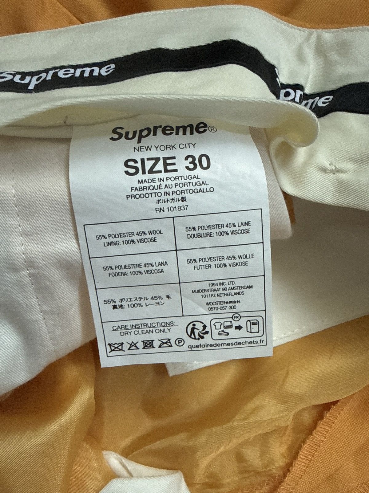Supreme Supreme pleated trouser | Grailed