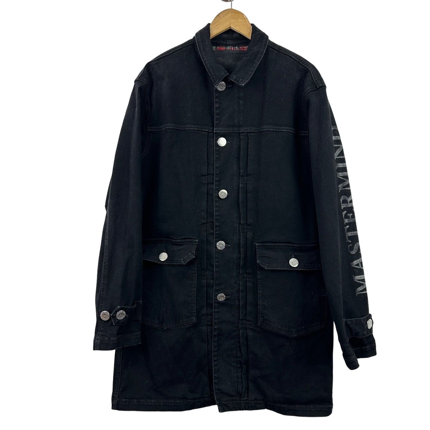 Mastermind World Mastermind World Washed Skull Denim Jacket Size S Size US S / EU 44-46 / 1 - 1 Thumbnail