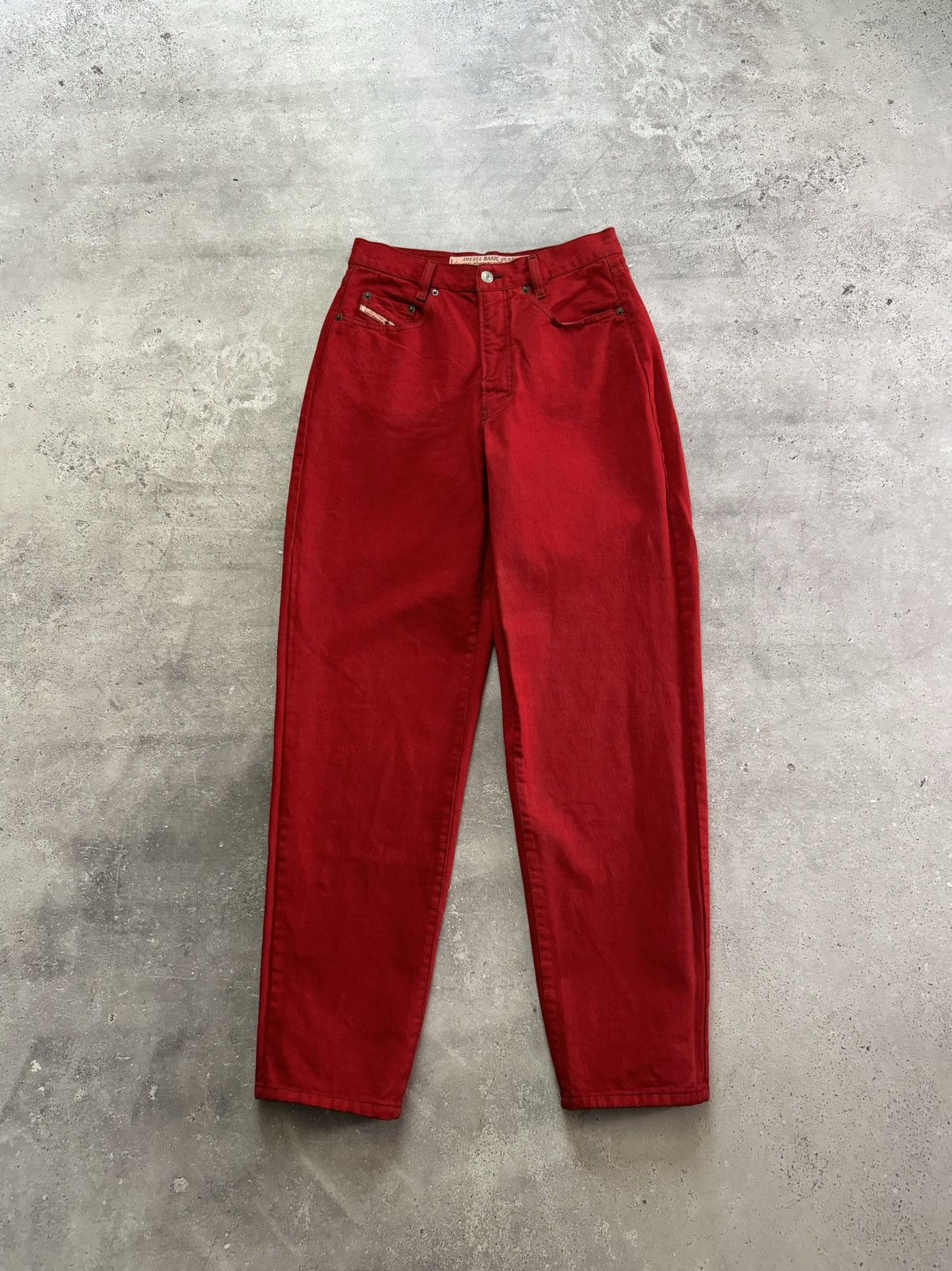 Diesel × Vintage Vintage Y2K Diesel High Waist Opium Red Jeans Pants Size US 33 - 3 Thumbnail