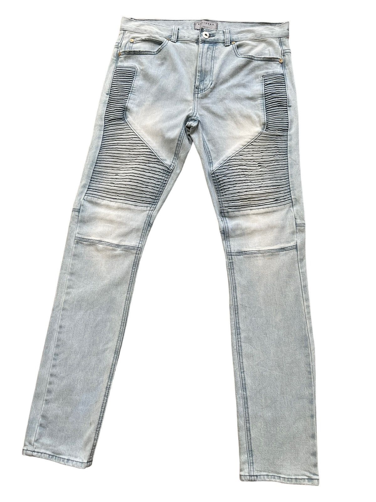 Bullhead Denim Co. Bullhead Stacked Biker Denim Size US 30 / EU 46 - 3 Thumbnail