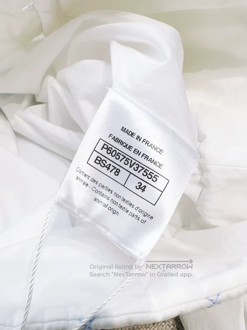 Chanel Chanel Cruise series white long-sleeved short diamond chec Size XXS / US 00 / IT 34 - 5 Thumbnail