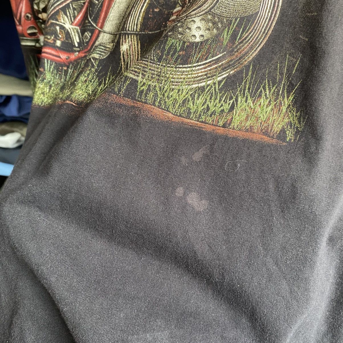 Harley Davidson Vintage Harley Davidson Style Overprinted Eagle Logo 90’s te Size US L / EU 52-54 / 3 - 5 Thumbnail