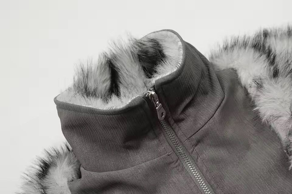 Other Streetwear Design Patchwork Fur Winter Coat Jacket Size US M / EU 48-50 / 2 - 5 Thumbnail