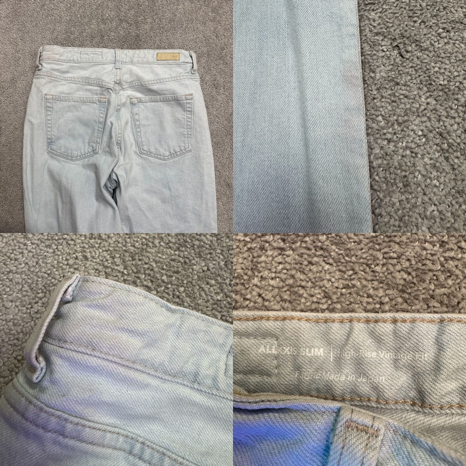 Vintage AG Adriano Goldschmied Alexxis Slim High Rise Vintage Fit Denim Jeans Womens 28 Size 28" / US 6 / IT 42 - 8 Thumbnail