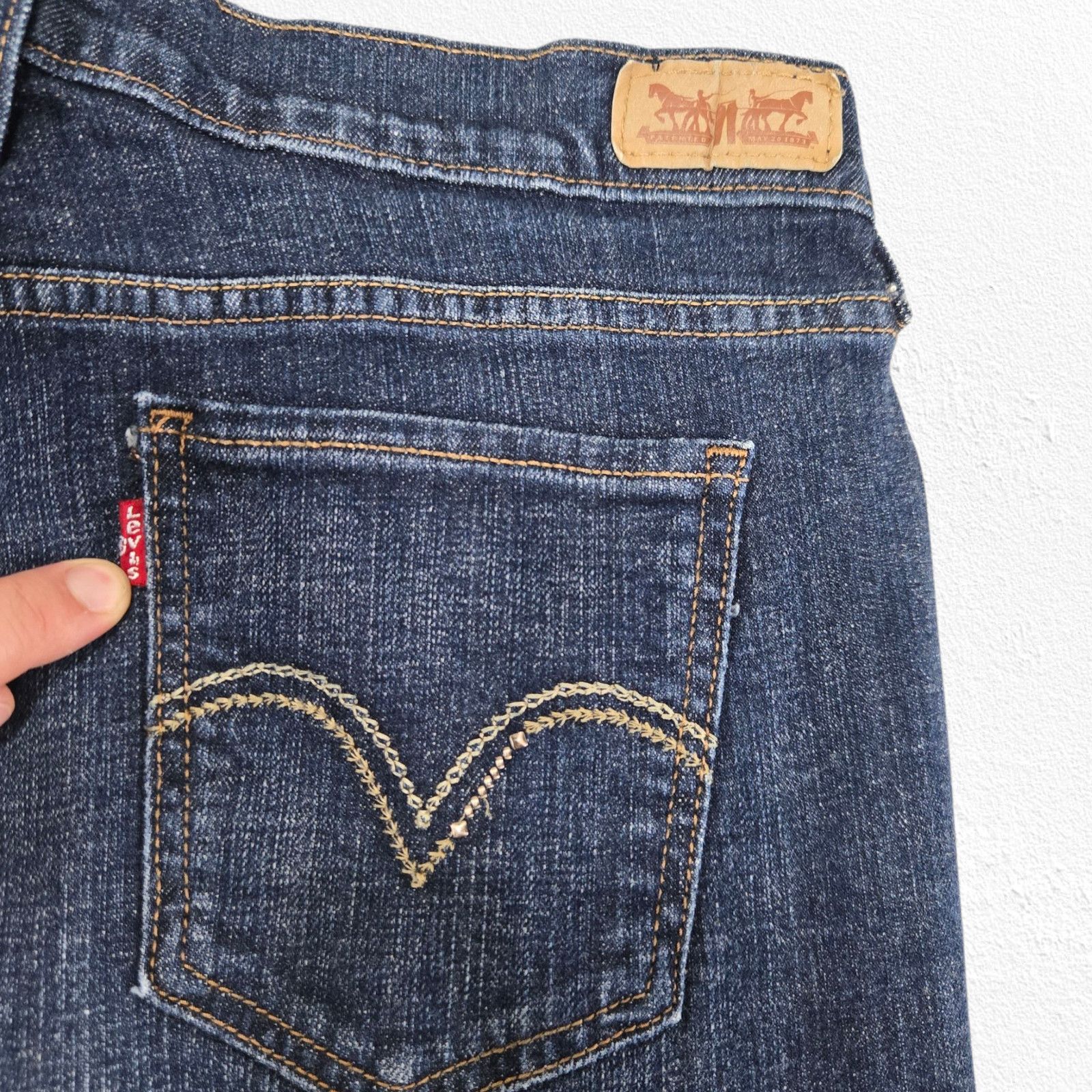 Levi's Levi’s 515 Bootcut Jeans Dark Wash Mid Rise Denim Size 10 Size 32" / US 10 / IT 46 - 8 Thumbnail