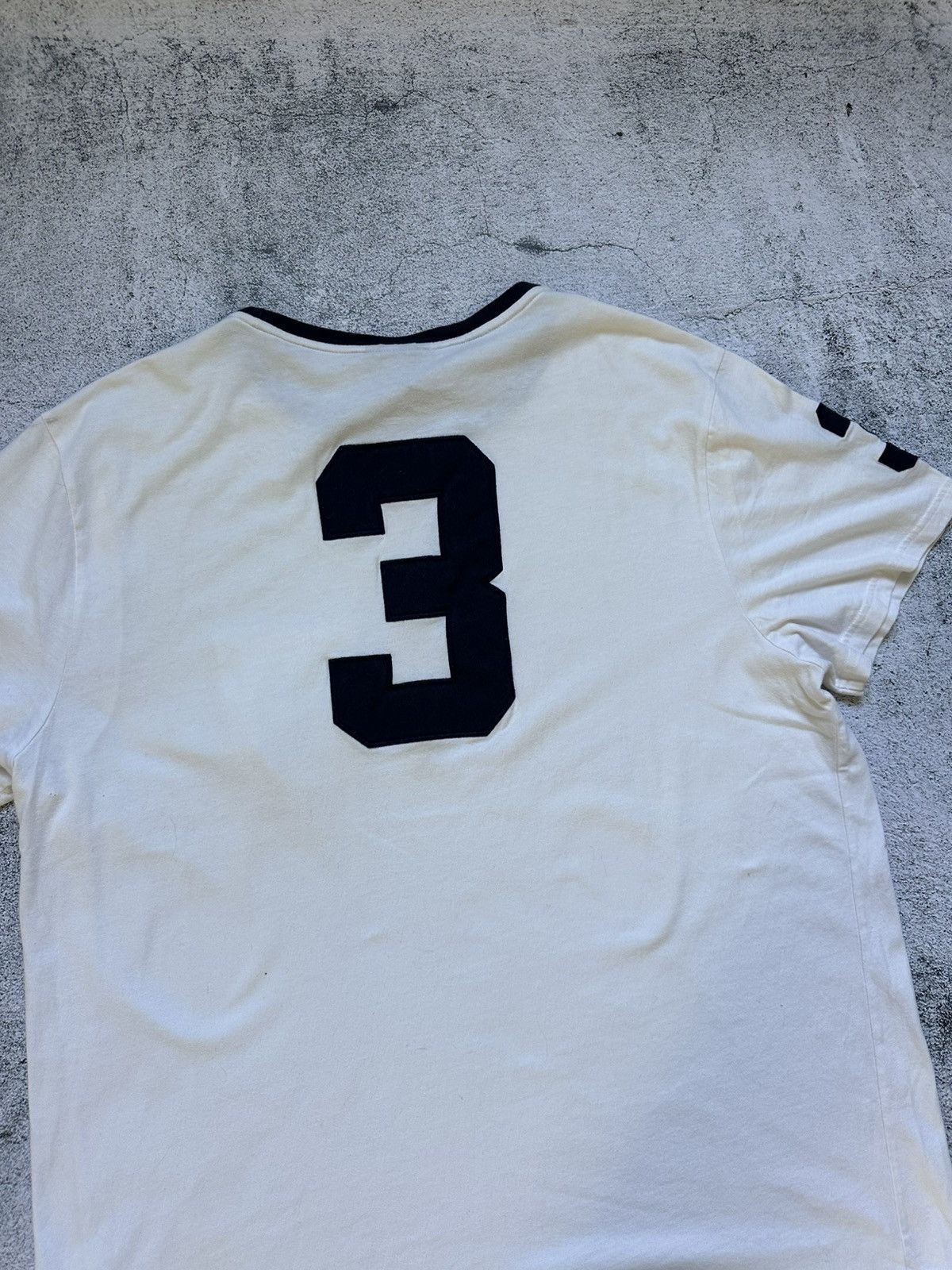 Polo Ralph Lauren Vintage Polo Ralph Lauren T-shirt Yellow Big Logo White Fit Size US XL / EU 56 / 4 - 10 Thumbnail