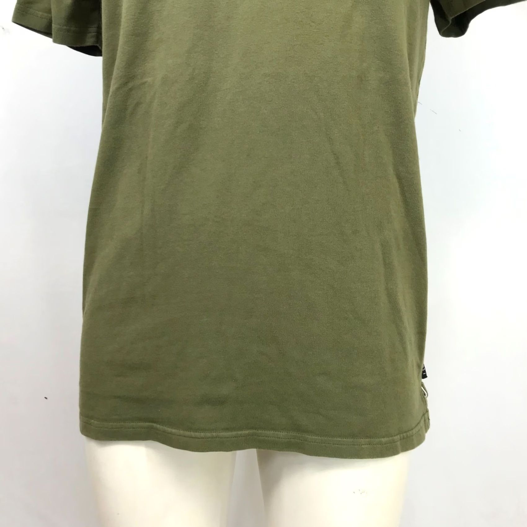 I Love Ugly I LOVE UGLY - Mens Small - Olive Crew Neck Cotton Blend Shirt Size US S / EU 44-46 / 1 - 3 Thumbnail