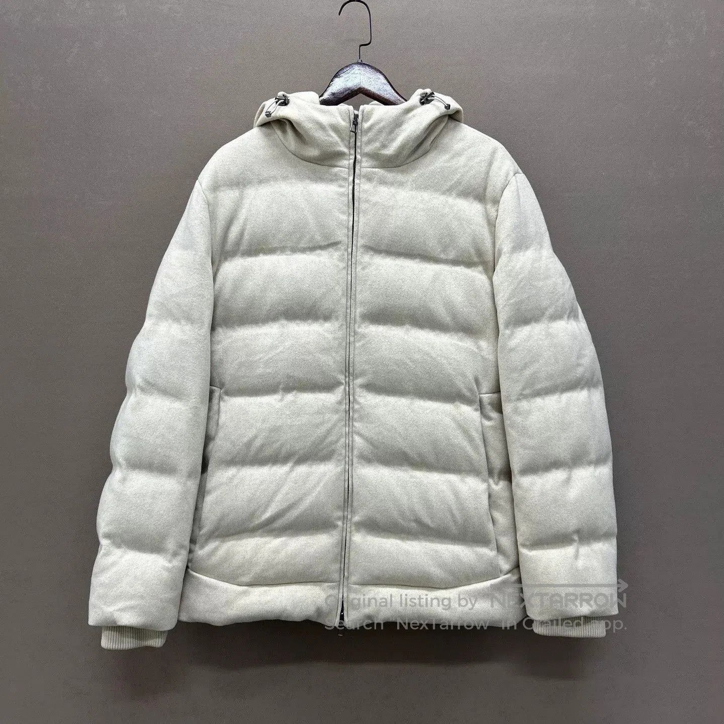 Loro Piana White Hooded Puffer Jacket Size L. Size US L / EU 52-54 / 3 - 1 Thumbnail